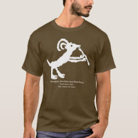 Petroglyph, Mountain Goat Flute Player T-Shirt