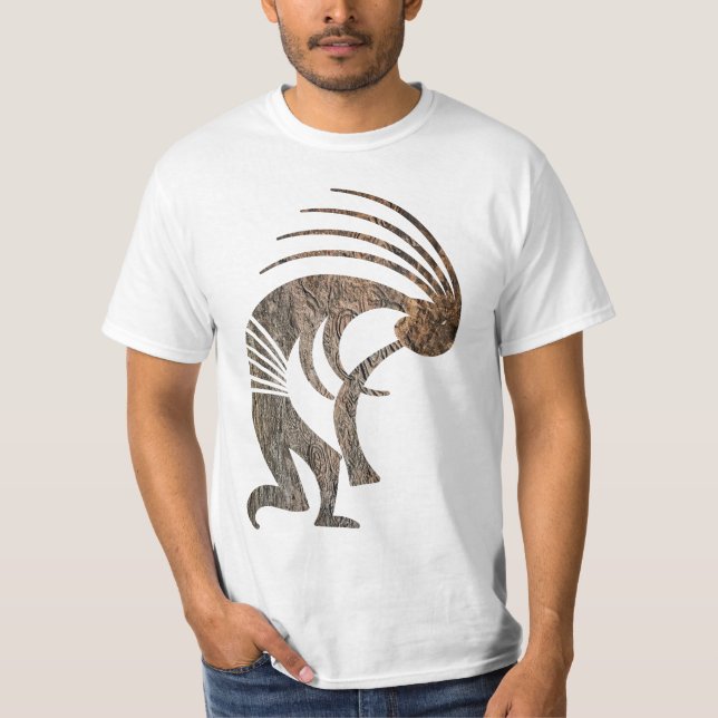 Petroglyph Native American Kokopelli T-Shirt (Front)