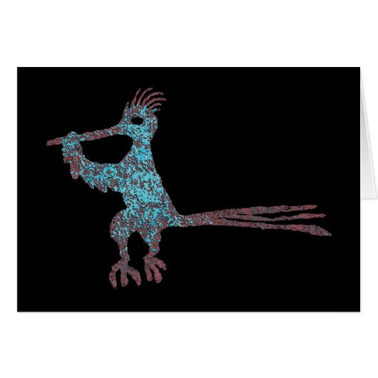 Petroglyph, New Mexico Road Runner Cards (Front Horizontal)