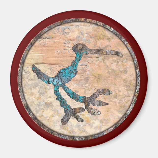 Petroglyph of a Bird, Petrified Forest National Az Magnet (Front)