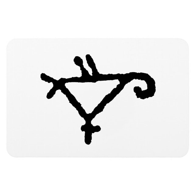 Petroglyph of a Stylized Parrot Magnet (Horizontal)