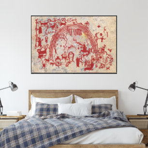 Petroglyph Panel - Rochester Creek, Utah Canvas Print