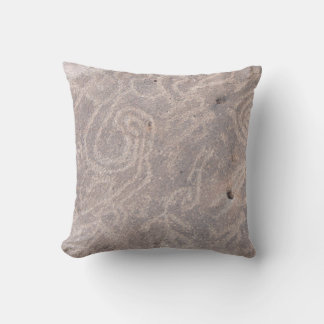 petroglyph throw pillow