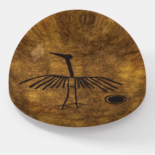 Petroglyphs Ancient Mama Thunderbird Egg Paperweight