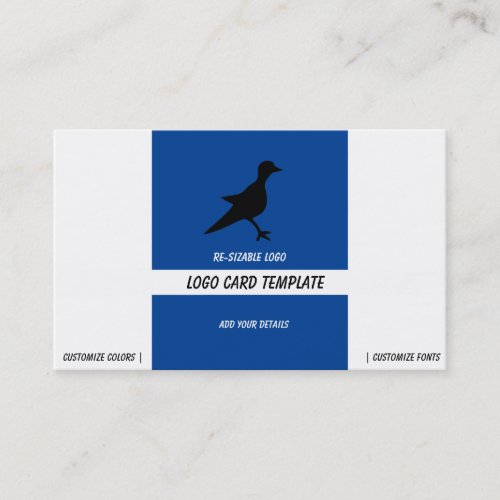 Petroglyphs Black Bird Logo Business Card