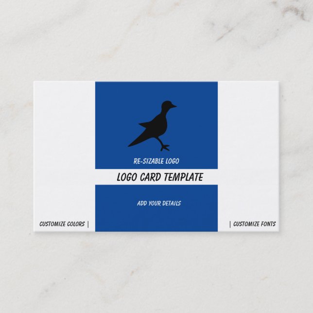 Petroglyphs Black Bird Logo Business Card (Front)