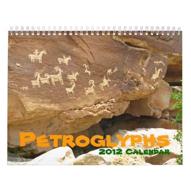 Petroglyphs Calendar Gift Archeology Indians (Cover)