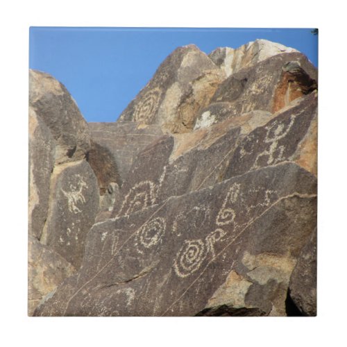 Petroglyphs Ceramic Tile