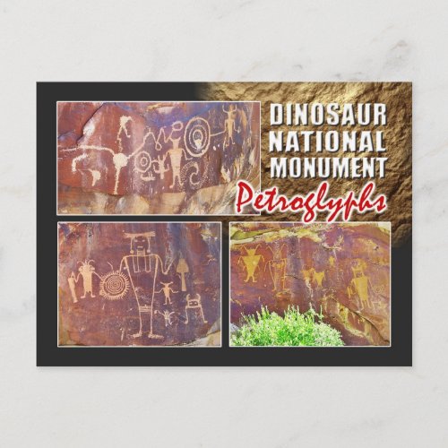Petroglyphs Dinosaur National Monument Utah Postcard
