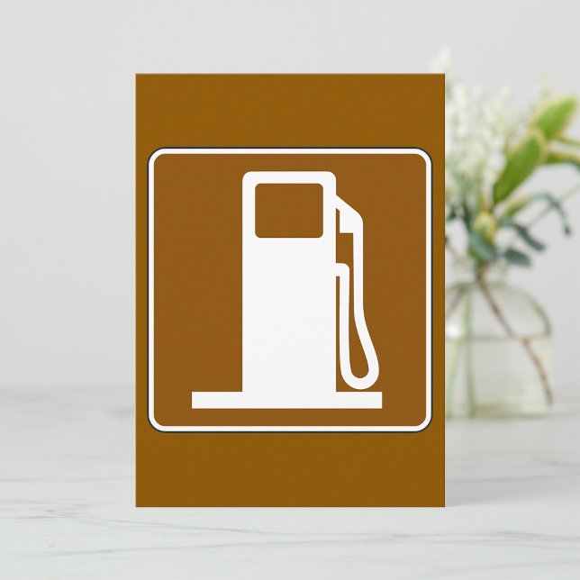 Petrol Road Sign Invitations (Creator Uploaded)
