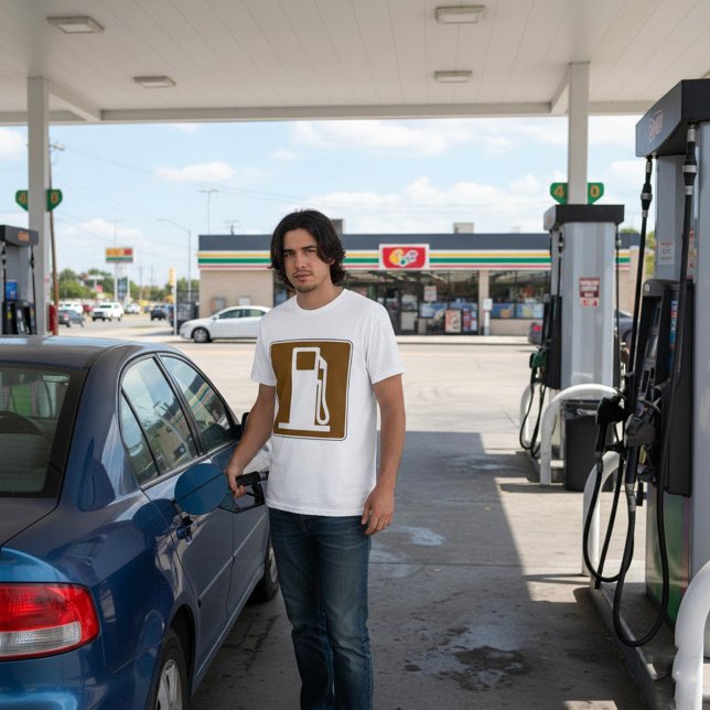 Petrol Road Sign Mens T-Shirt (Creator Uploaded)