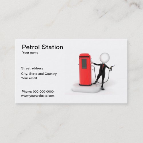 Petrol Station business card