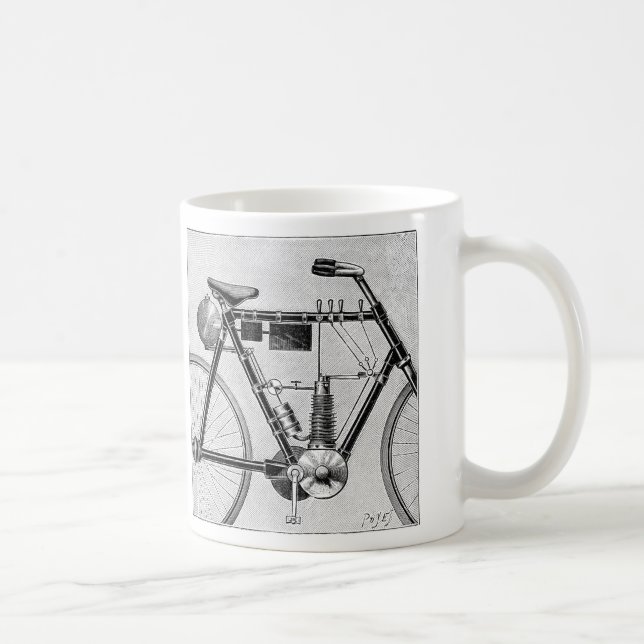 Petrolette Omega Motorcycle, 1895 Coffee Mug (Right)