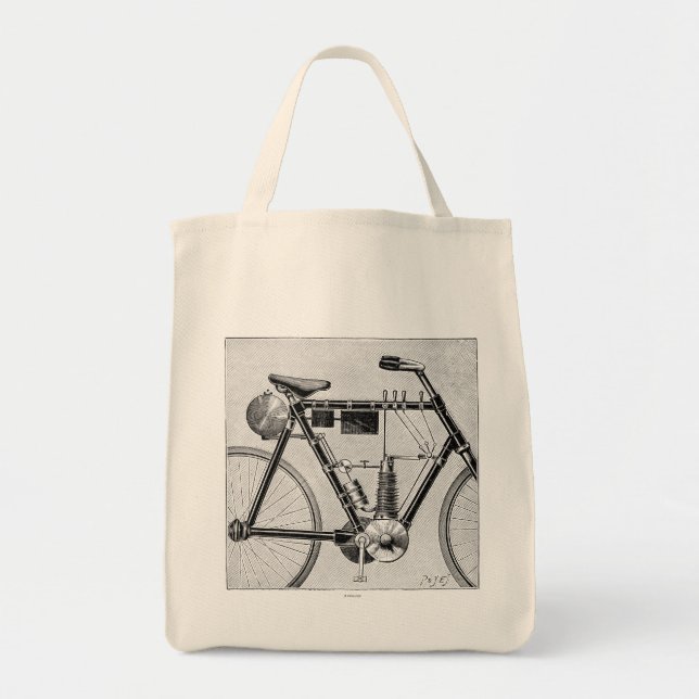 Petrolette Omega Motorcycle, 1895 Tote Bag (Front)