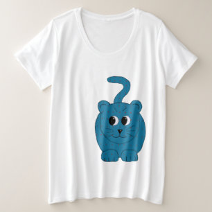 petroleum cat plus size T-Shirt