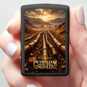 Petroleum Engineer Desert Pipeline Resource Zippo Lighter