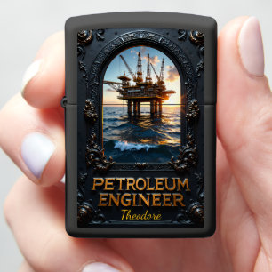 Petroleum Engineer Offshore Rig Architect Zippo Lighter