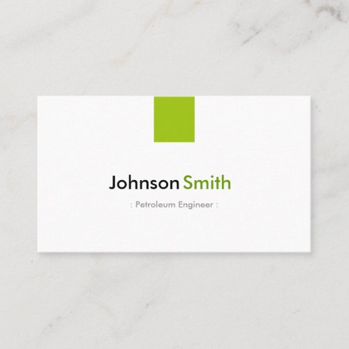 Petroleum Engineer - Simple Mint Green Business Cards