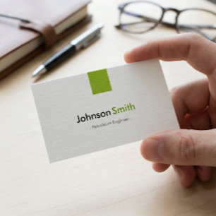 Petroleum Engineer - Simple Mint Green Business Card