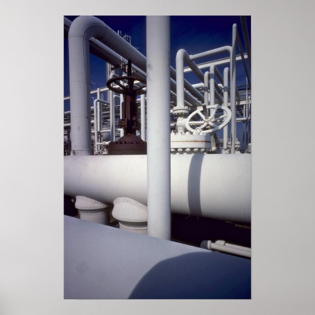 Petroleum refinery pipeline poster (Front)