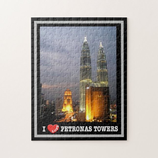Petronas Tower - Kuala Lumpur - Malaysia - I Love Jigsaw Puzzle (Vertical)