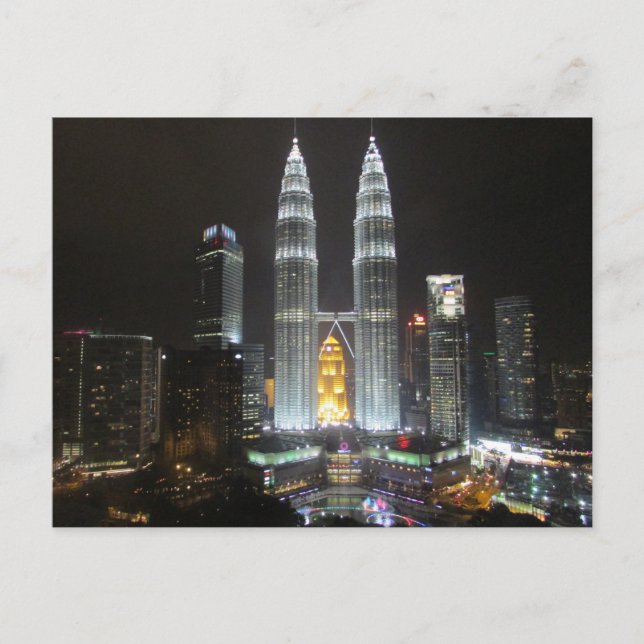 petronas towers malaysia postcard (Front)
