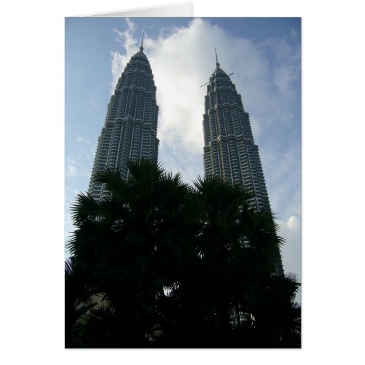 petronas towers shrub cards (Front)