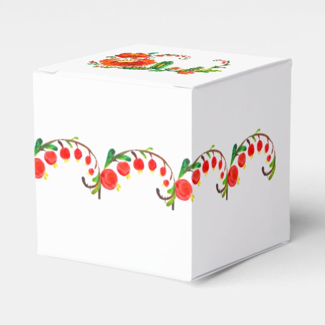 Petrykivka Ukrainian art Favor Boxes (Front Side)