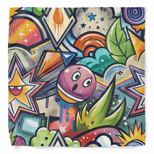Pets andana Zoom Zoom "Spray & Play" Bandana (Front)
