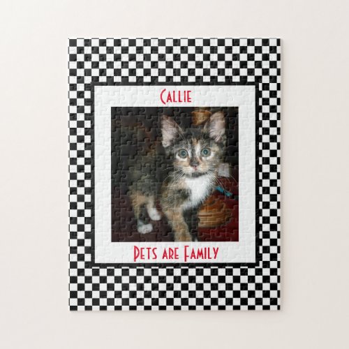 Pets are Family Add your Pet Photo Jigsaw Puzzle