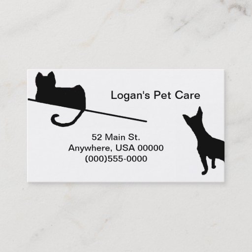 Customizable Pets Business Card