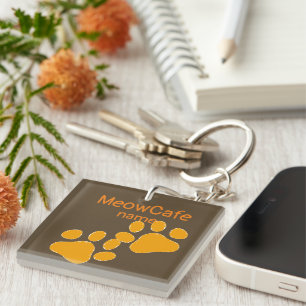Pets Business (shop/cafe/restaurant/supply/etc) Keychain