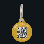 Pets code qr animal lost pet ID tag<br><div class="desc">Custom Qr code tag for pet collars. Tags on medal with qr code if your animal (dog, cat) is lost. Create a page linked to the Qr code to write information about your animal. Animal (dogs, cats) yellow qr code tag. Simple pet supplie personalized. Cat dog owner supplie if animal...</div>