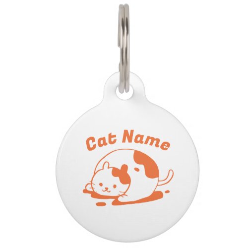 Pets code qr animal lost pet ID tag oranye