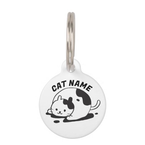 Pets code qr animal lost pet ID tag WHITE