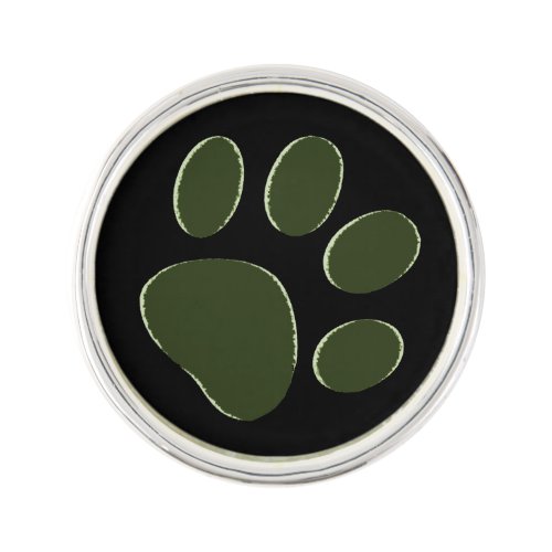 pets dog cat paw_print lapel pin