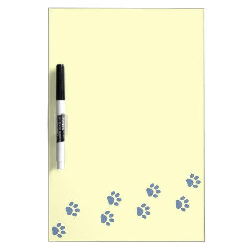 pets dog cat pawprints dry erase board