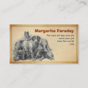 pets dogs business card