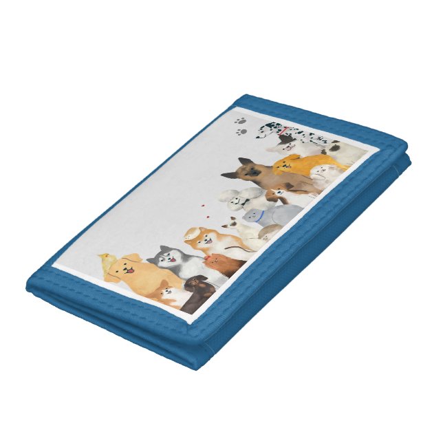 Pets, Dogs & Cats Trifold Wallet (Bottom)