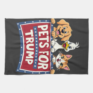 Pets For Trump Cats Maga Dogs Election Kitchen Towel