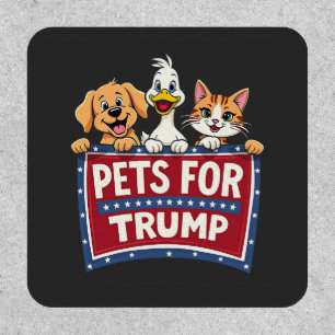 Pets For Trump Cats Maga Dogs Election Patch