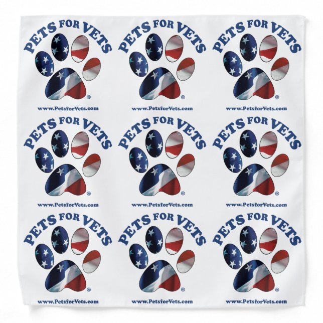 Pets for Vets Bandana (Front)