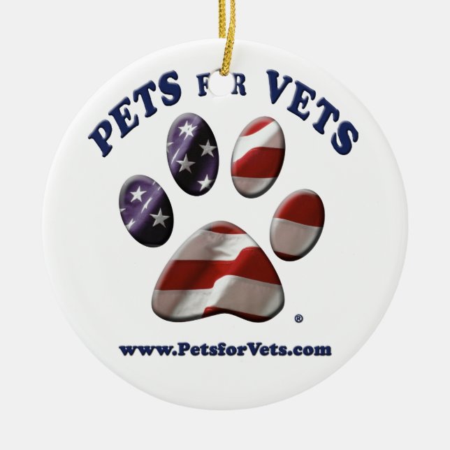 Pets for Vets Ornament (Front)