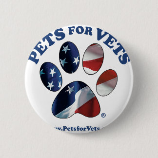 Pets for Vets Pinback Button