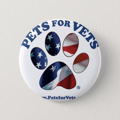 Pets for Vets Pinback Button