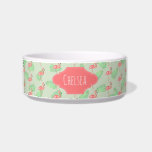 Pet's Girly Tropical Watercolor Flamingo Pattern<br><div class="desc">This beautiful tropical design features a gorgeous pink watercolor flamingo and jungle leaf pattern with space to add your pet's name! The perfect tropical summer design for any pet.</div>