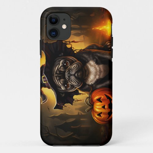 Pets in Halloween Costumes iPhone 11 Case