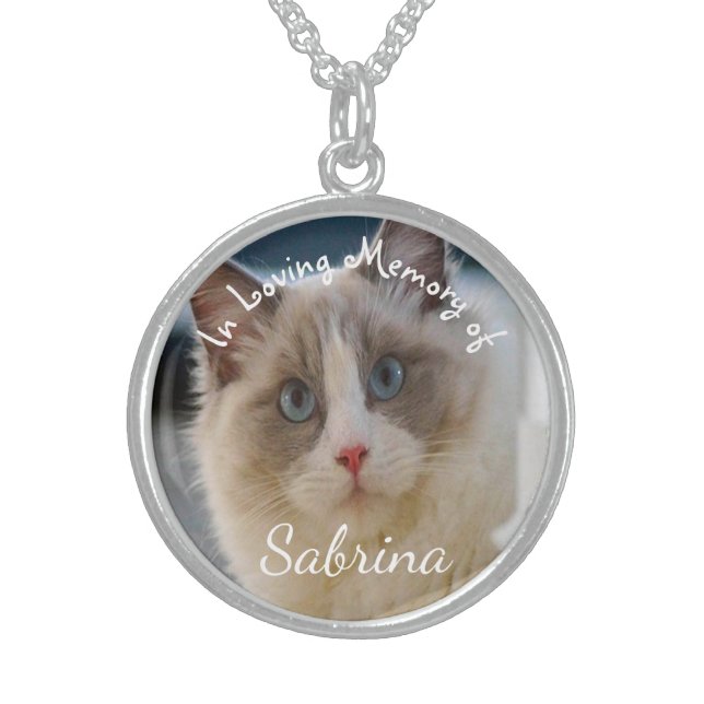 Pets In Loving Memory of Sterling Silver Necklace (Front)