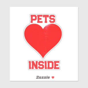PETS INSIDE STICKER