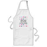 Pets Leave Paw Prints on Our Hearts Long Apron